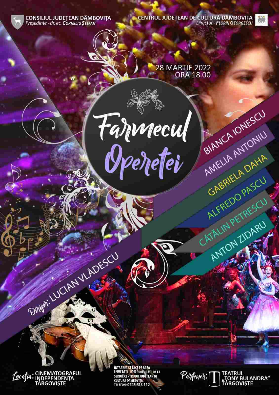  ,,Farmecul Operetei”,  luni, 28 martie, ora 18:00