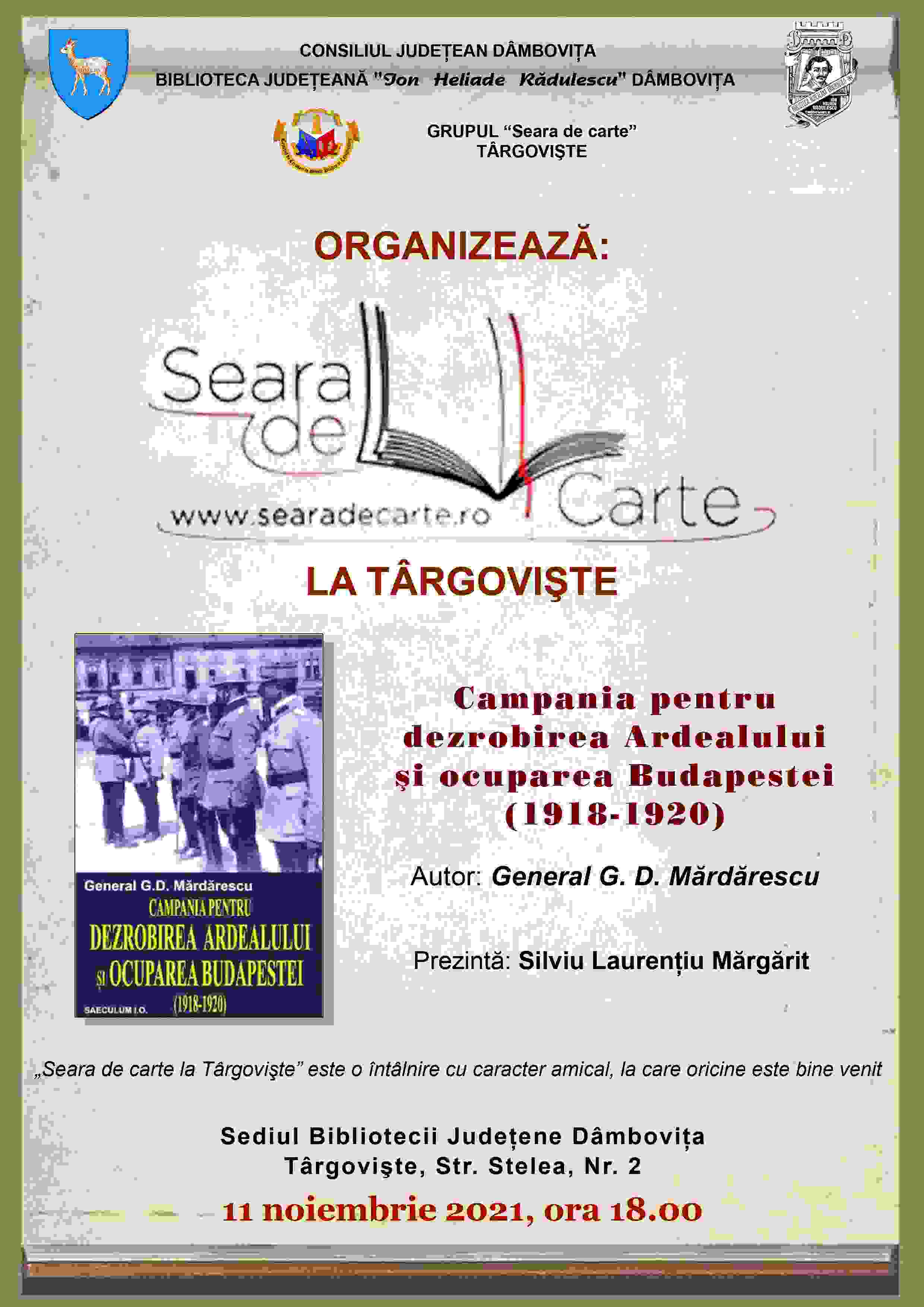  „Seara de carte la Târgovişte”